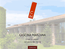 Tablet Screenshot of cascinamarzana.it